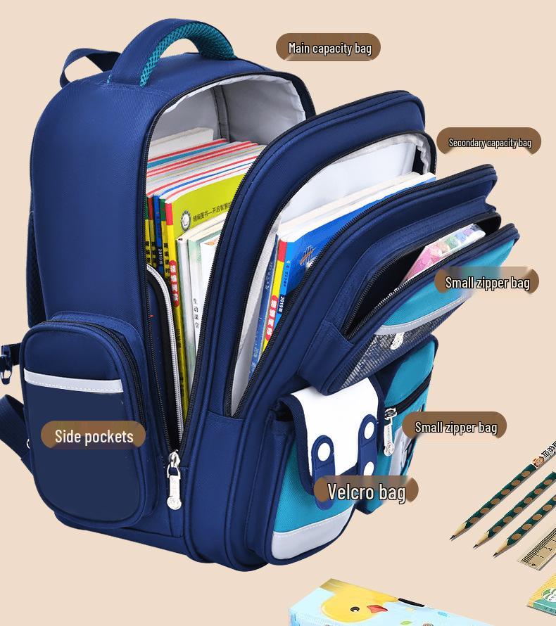 Large Capacity Trolley Schoolbags for Grades 2, 3 & 6 – Lightweight Backpacks for Kids