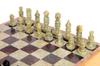 StonKraft X X 25 Chess Board with Wooden Base Stone Inlay Stone Pieces Game Set Inlaid Wood Chess with Stone Chess - 10" 10" (25 Cm) & & (Stone