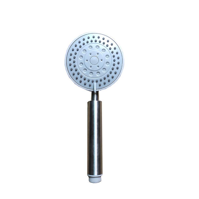 Factory 5 Spray Modes Water Saving Round Hand Held Shower Full 304 Stainless Steel High Pressure Hand Shower Spray for Bath Stainless Steel