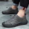 Men Split Leather Casual Leather Shoes Men Comfortable Driving Shoe  Man Flats Shoes  Business Formal Shoes
