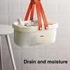 Laundry Basket Hollow Design Portable Handle PP Shampoo Dirty Clothes Organizer for Bathroom