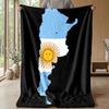 Argentina national football team Theme blanket Soft Flannel Blanket Plush Throw Blanket Cozy Sofa Bed Blanket for Home Decor