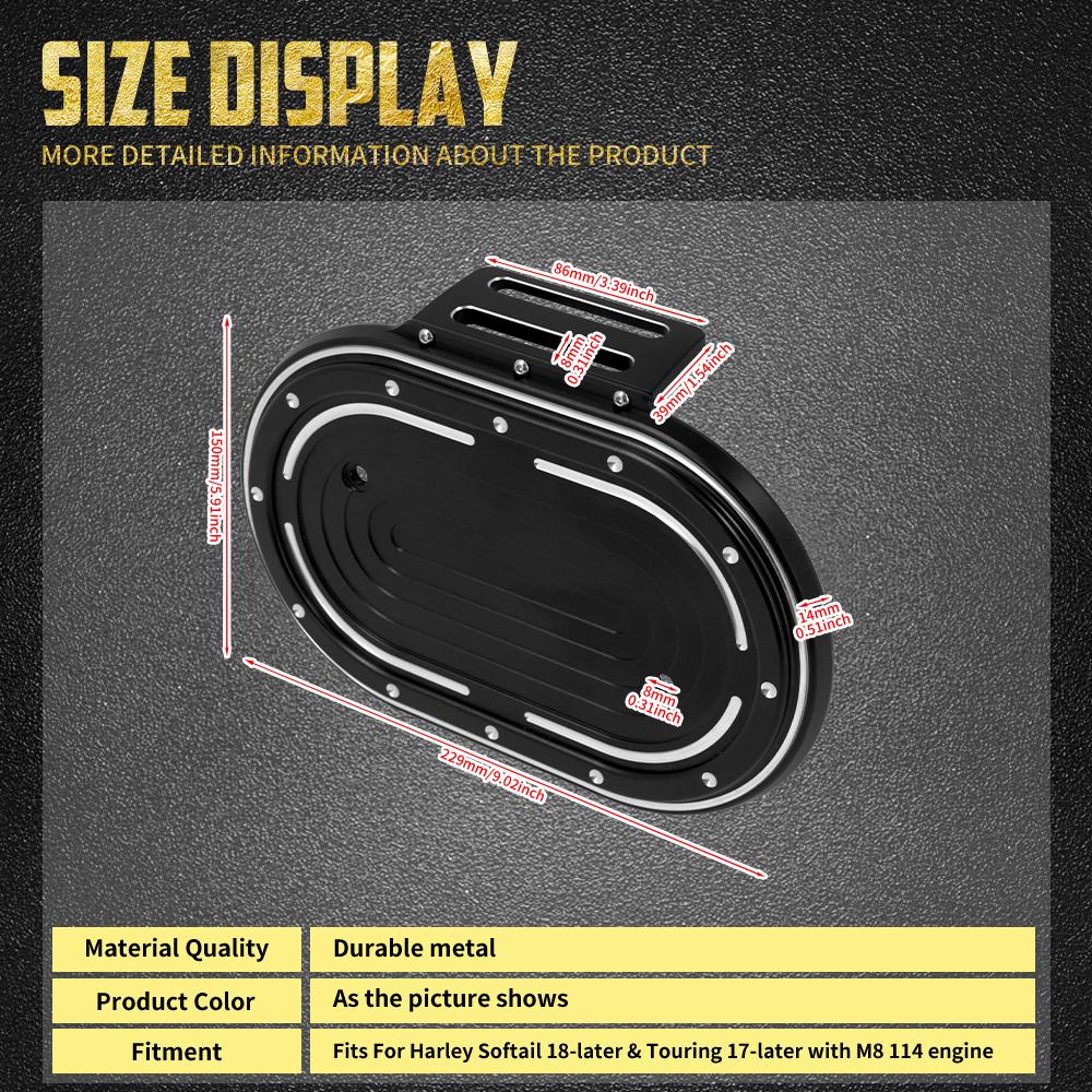 Motorrad Luftfilterkasten Abdeckung Luftfilter Verkleidung Für Harley M8 114 Motor Touring Electra Street Glide 17-Up Softail Breakout FLFB 18-Up