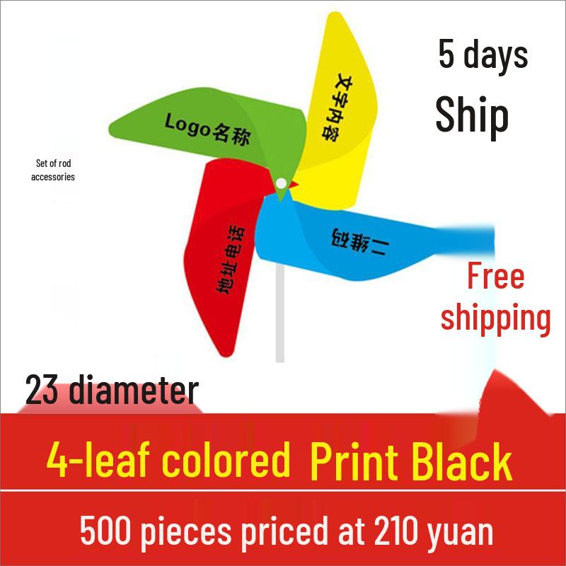 

Custom Rotating Windmill Toy - Ideal for Logo Printing and Promotions