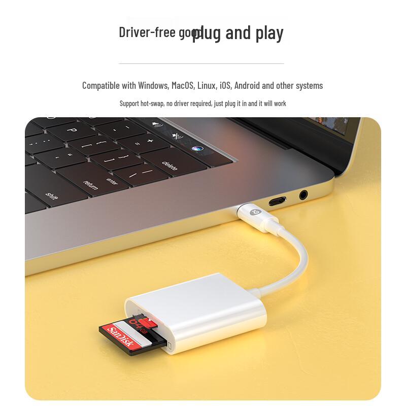 Type-C Multi-Function SD/TF 2-in-1 Card Reader