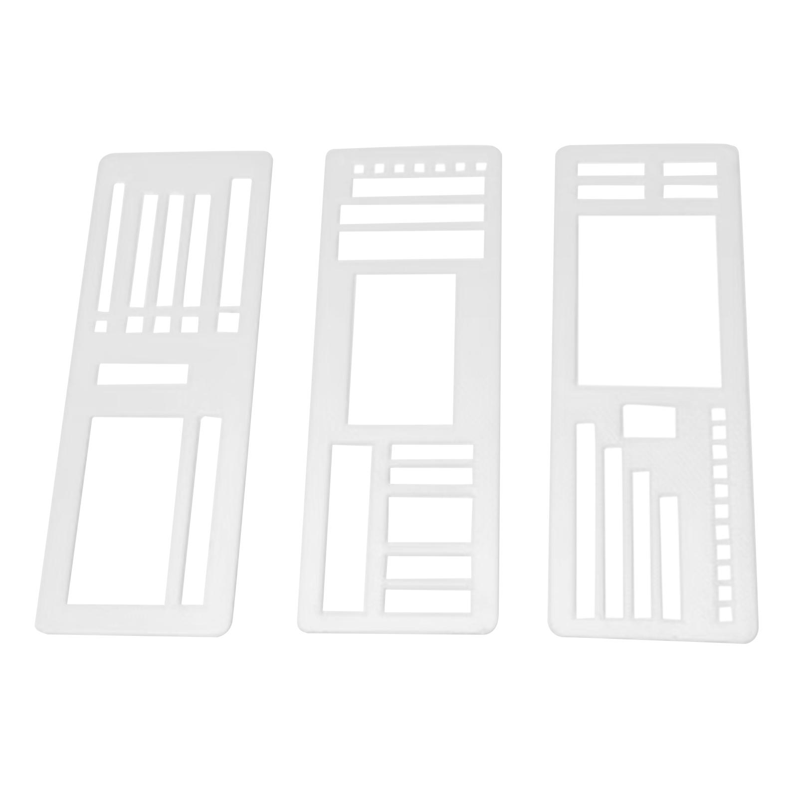 

3 Штуки Трафареты для Журнала Штампы для Планера Линии для Блокнота Ручная Работа Легкие