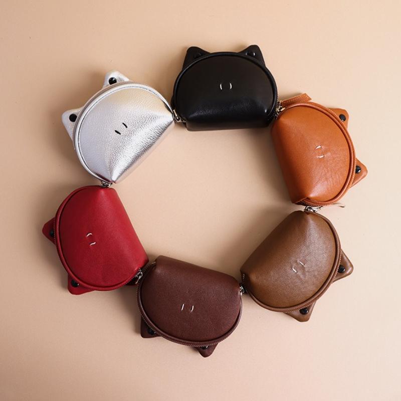 Minimalist Small Wallet Women Men Frog Coin Holders Zipper ID Case Coin Purses with Lanyard Keychain for Cards,Cash