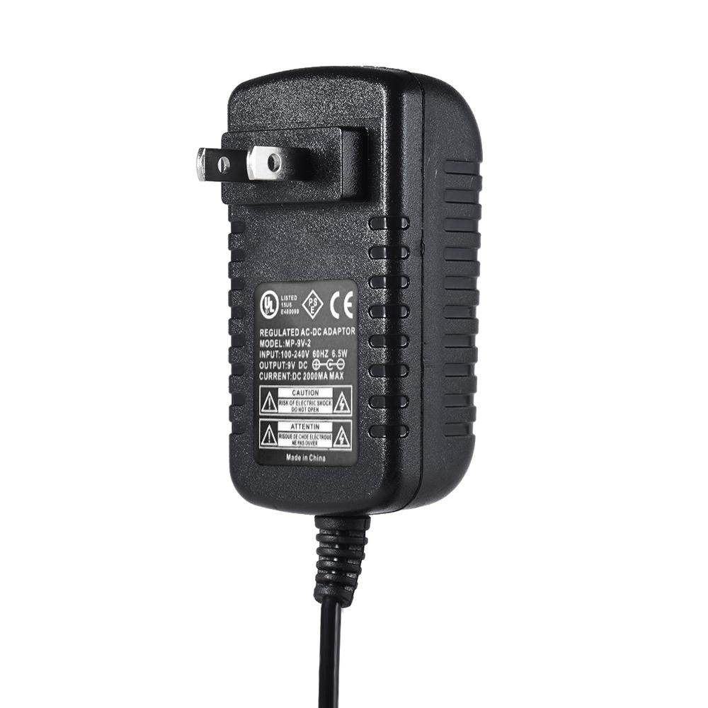 MAT-9V 2A Effect Power Supply Adapter Suitable for Guitar and Bass Effects 100~240V Input EU and US Plugs
