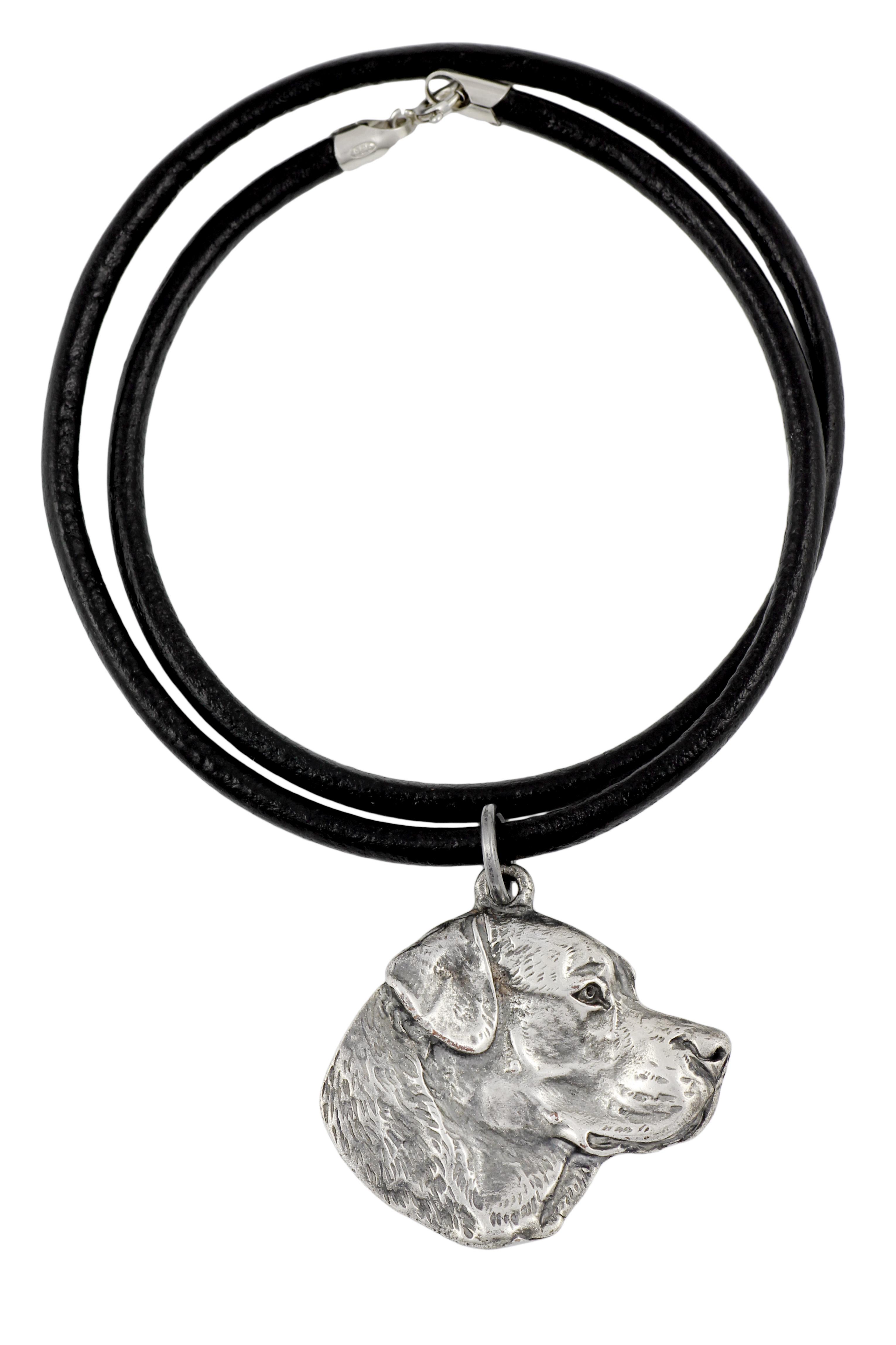 

Labrador Retriever - Necklace with dog, silver-plated pendant for dog fan, unique jewelry by Art-Dog brand срібний
