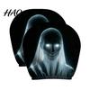 Gift for Car Enthusiasts 2Pcs Halloween Headrest Pillowcase, Universal Fit Pillow Cover, Soft Auto Interior Decoration Spooky Pillowcase Automotive