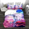 Comforter Pastoral Flowers Animal Unicorn Bedding Set Winter S Reactive Printing Kids Adult Bedding Sets 100% High Quality