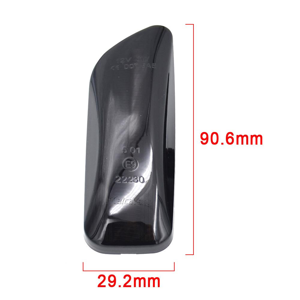 For Volvo XC90 MK1 XC70 V70 MK2 S60 S80 1999-2006 2Pieces Car Led Dynamic Blinker Turn Signal Light Side Marker Indicator Lamp