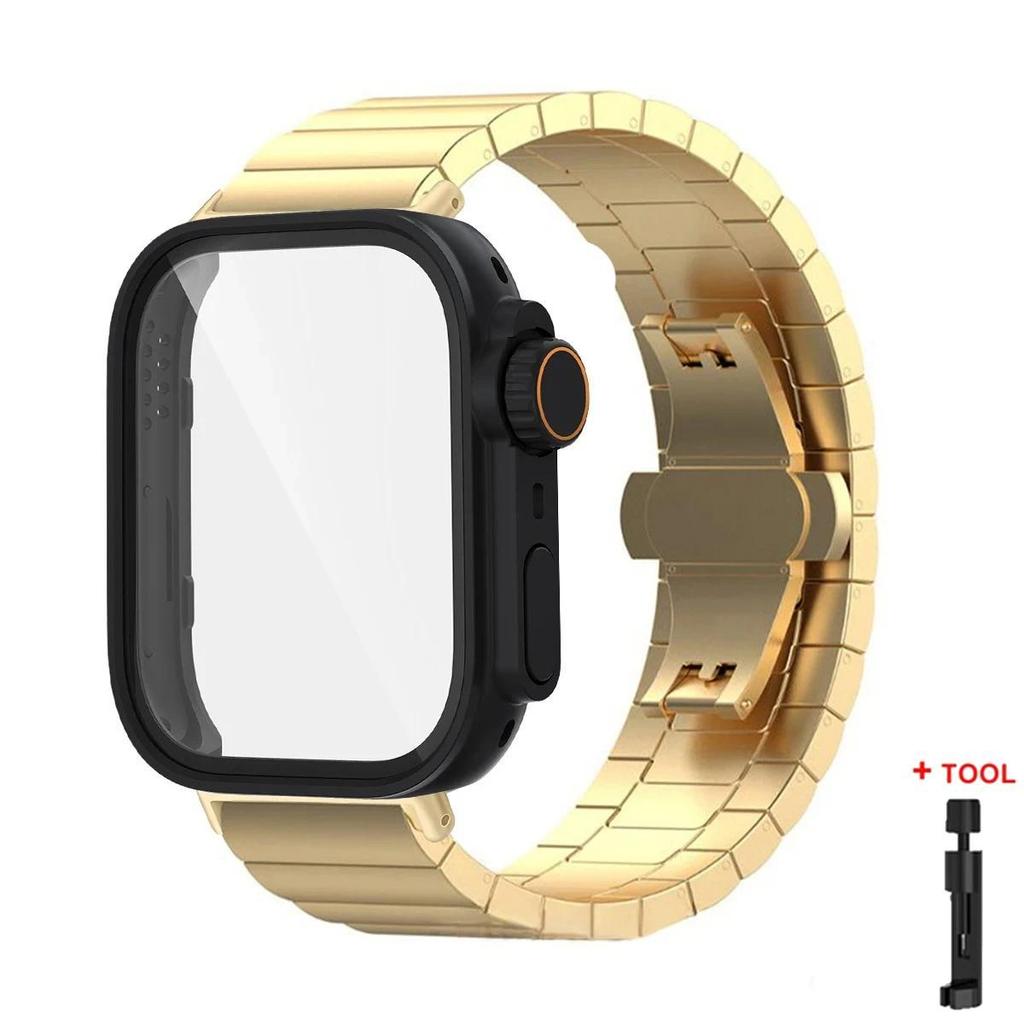 Case+Stainless Steel Band For Huawei Watch Fit4/Fit 4Pro Protective To Ultra Case Metal Strap For Huawei Watch Fit 3 only case