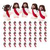 Jesus Model 12/48Pcs Mini Figurine PVC Savior Figure Themed Toy Statue Sculpture Desktop Decoration Easter Ornament Christmas Festival Gift Set