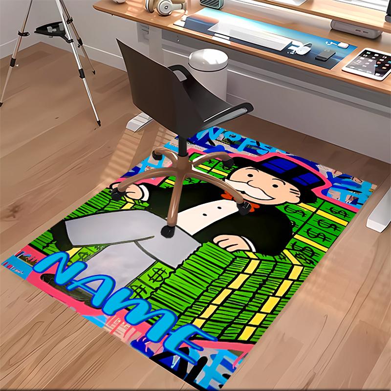 Custom personalization Mr. Monopoly Print Area Rug - Soft, Washable Non-Slip Indoor Mat,Living Room,Home&Office Decorative Rug