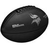 Wilson NFL Team Metallic Premiere Minnesota Vikings Ball, Unisex black American football ball