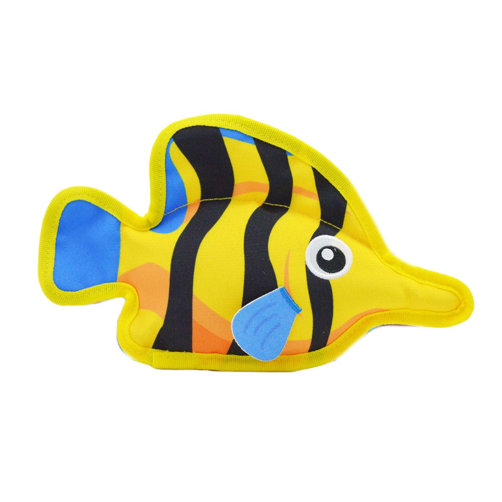

Squeaky Stuffed Cartoon Fish Shape Dogs Chew Toy Soft Cleaning Massage Supplies Pet Caroon Fish Molar Pet Supplies A