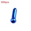 Bicycle Brake Cable End Caps Aluminum Alloy Colorful Set For Mountain Bike Maintenance