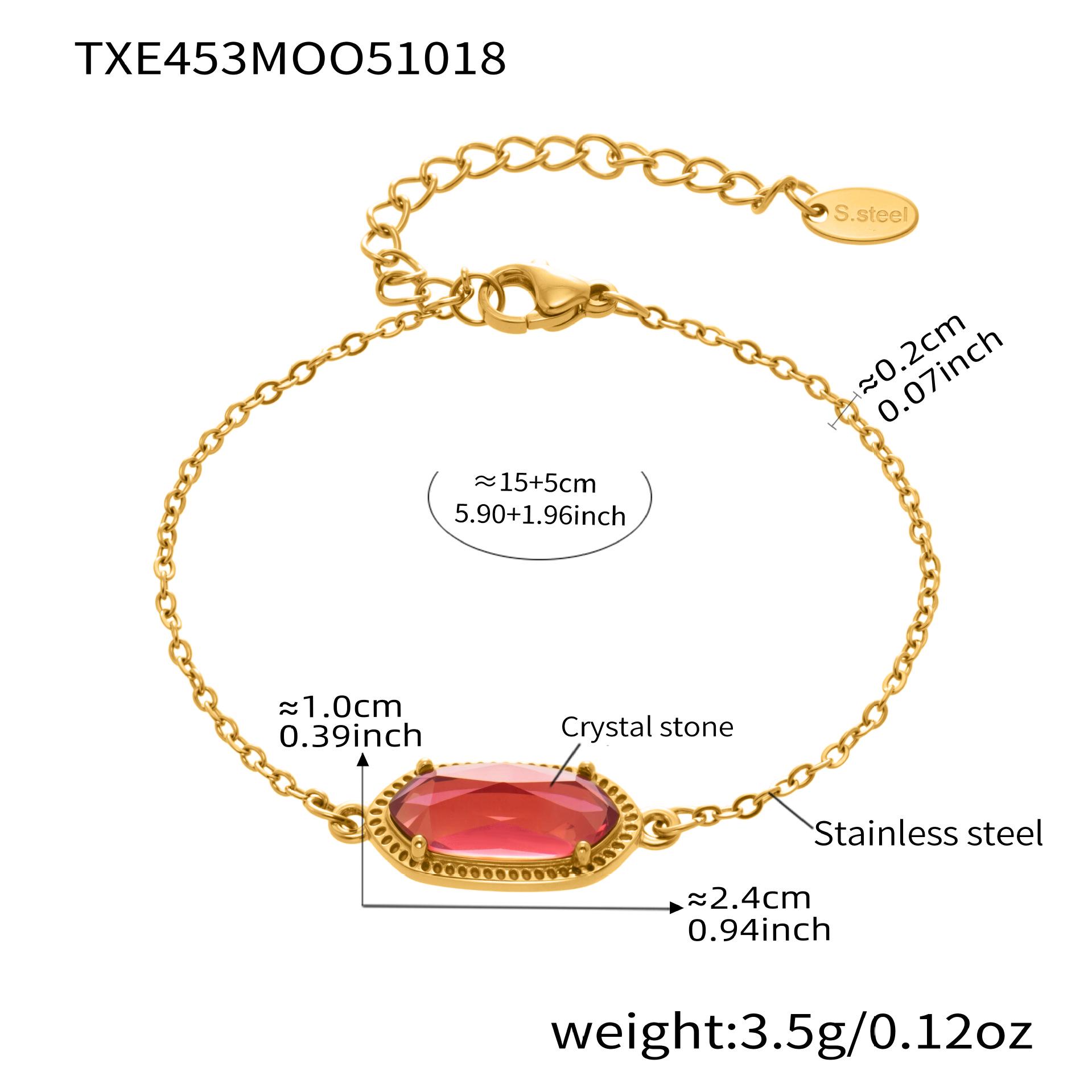 

Oumeka Crystal Zirconia Square Five-Petal Flower Pendant Necklace & Bracelet Set