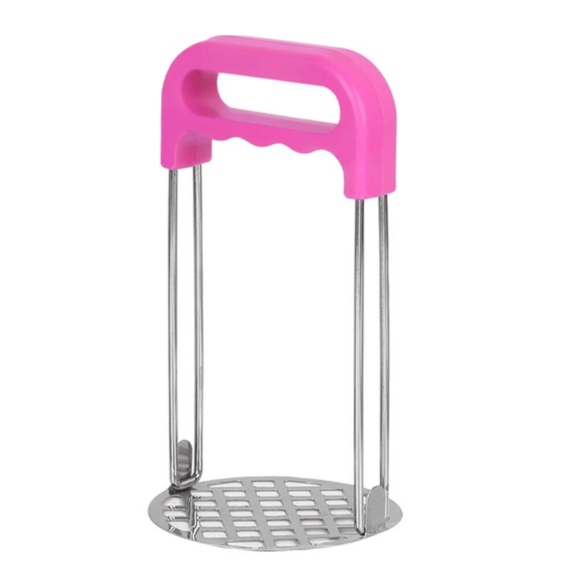 

Кухонний гаджет Креативна прес-машина для пюре з картоплі Ручна пюрешниця Соковижималка Нержавіюча сталь Подрібнювач картоплі Кухонні аксесуари рожевий