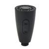 1/2 In Spray Tap Head ABS Black Brushed Bubbling Rain Two Spray Style 360°