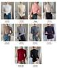 2025 Autumn/Winter High Neck Striped Cashmere Knit Slim Fit Sweater