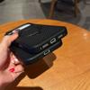 Carbon Fiber Style Case For iPhone 17 Pro Max Air Strong Magnet 360° Rotation Invisible Metal Kickstand Cover