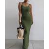 Tailored and Tight Long Dress with Camisole Sling Slim Fit Skinny Long Dress