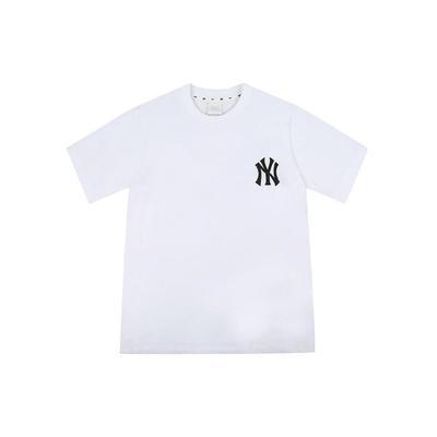 MLB New York Yankees T Shirts Unisex White Crew Neck Moderate Straight Fit 31TS04031-50W