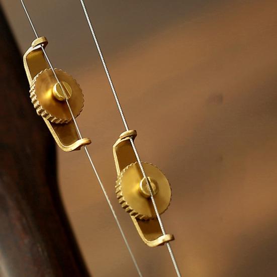 2Pcs Erhu Tuner Sturdy Stable Tune Copper Erhu Violin Tuning Hardware Tool