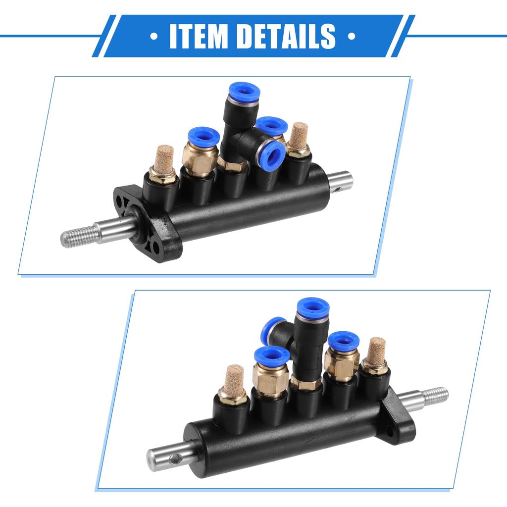 VekAuto Air Control Valve Foot Pedal, 6.10"x2.05"x2.91" Tire Changer Machine Part, Universal Car Tire Replacement Metal, Black