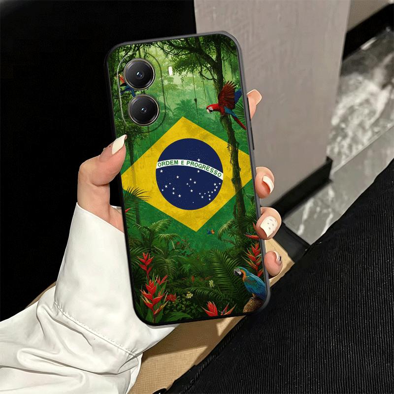 

Brazil Brazilian Flag Soft Phone Case for Xiaomi Poco X5 X6 X7 X8 Pro Max X3 F7 F8 Ultra M8 M7 M6 M5 Redmi 15 15C 14C 13C 12C X4 Xiaomi Poco M5