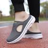 Women Slippers Breathable Mesh Casual Flat Shoes Outdoor Home Lightweigh Solid Slip On Couple Shoes Walking Sport Sandals