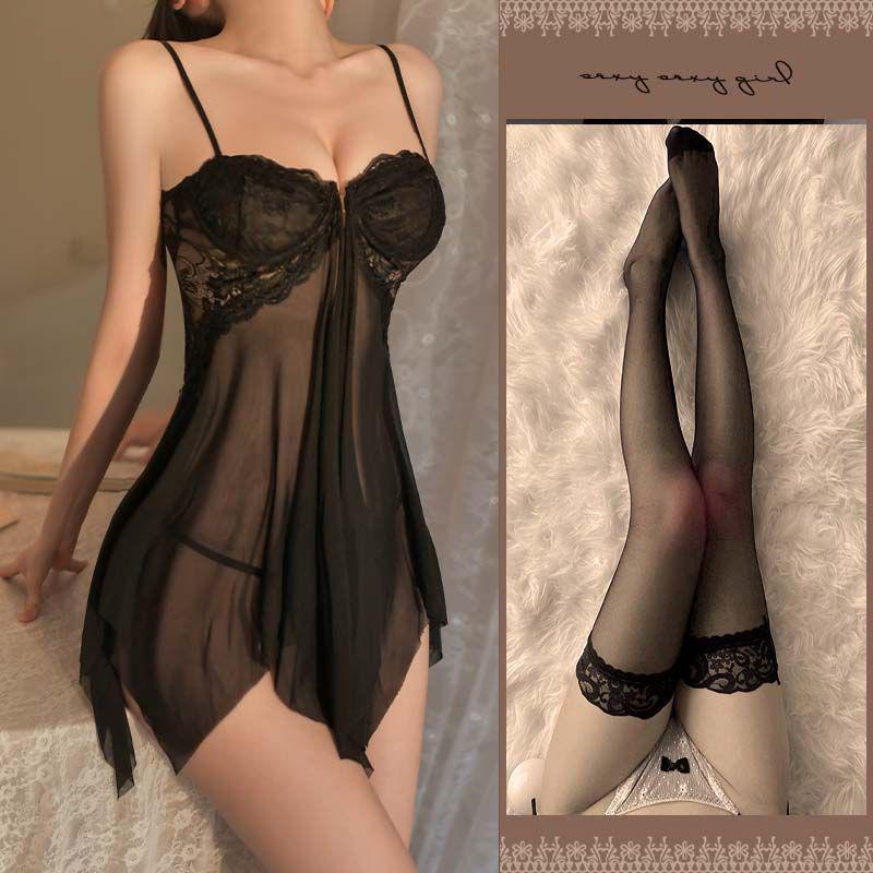 The Violent Consort's Lingerie: Passionate Flirt Nightgown Set for Enhanced Small Busts - Sexy Sleepwear for Women
