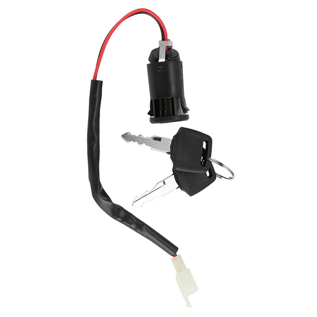 2 pcs Ignition Switch Lock and Key Set for Bike Tricycle Electric Scooter Accessories Replacement