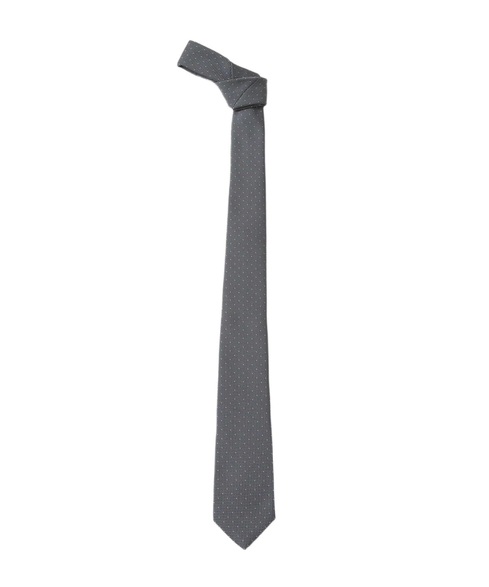 [Nano Universe] Kyoto Nishijin Washable Pin Dot Tie for Men F 020 Gray 668-5242208