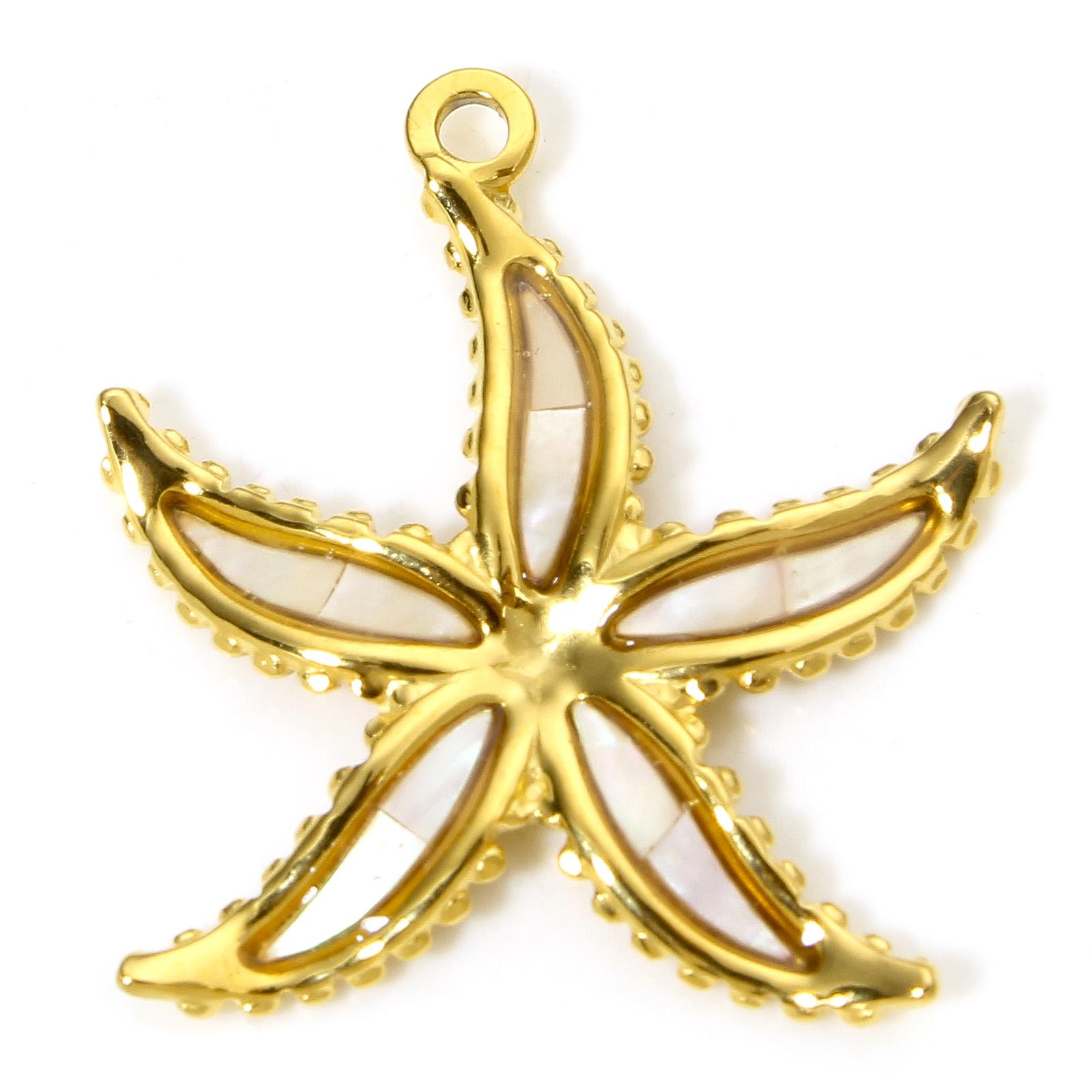 

1PCs Ocean Series 304 Stainless Steel & Shell Charms For DIY Jewelry Making Gold Color Sea Turtle Animal Conch Pendant Necklace