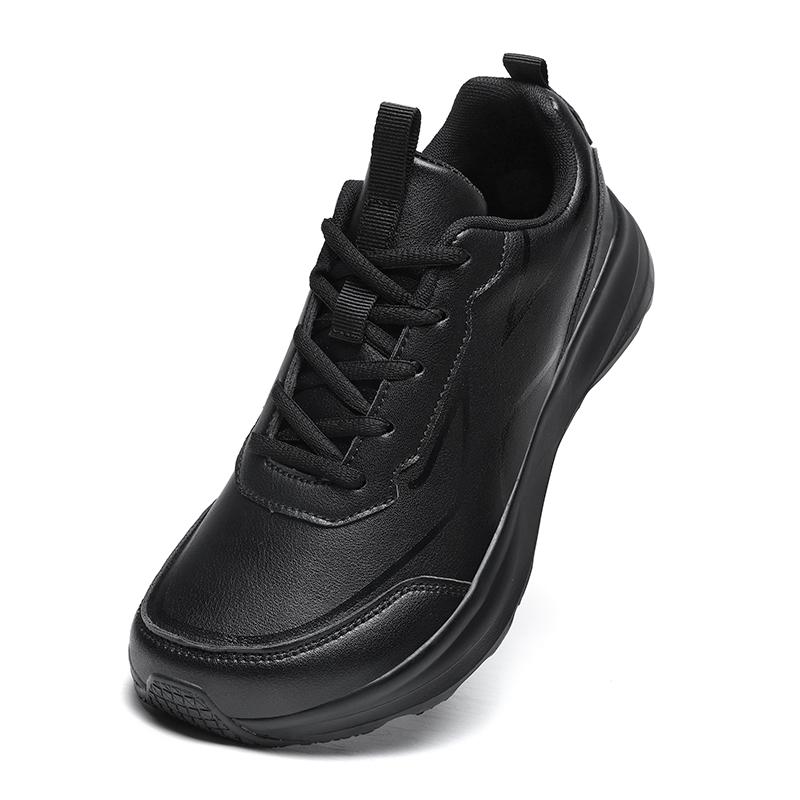 Wide Toe Leather Men's Winter Waterproof Sneakers Men Casual Sports Shoes Anti-skid Durable Running Tennis Trainers Man Fashion