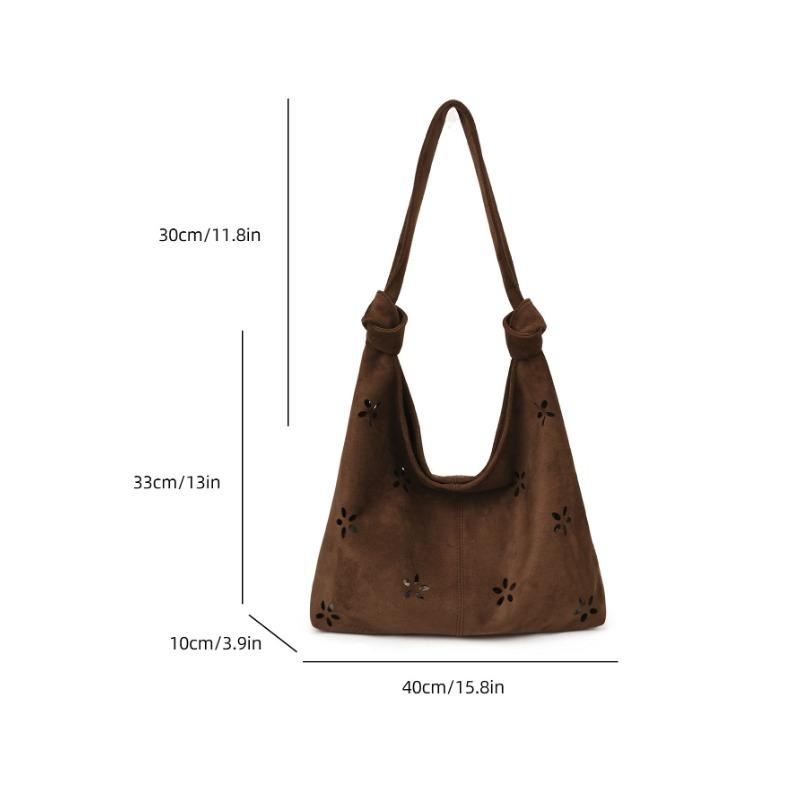 Niche Premium Velvet Bread Retro New Large-capacity Shoulder Bag Underarm Bag Casual Versatile Commuter Tote Bag