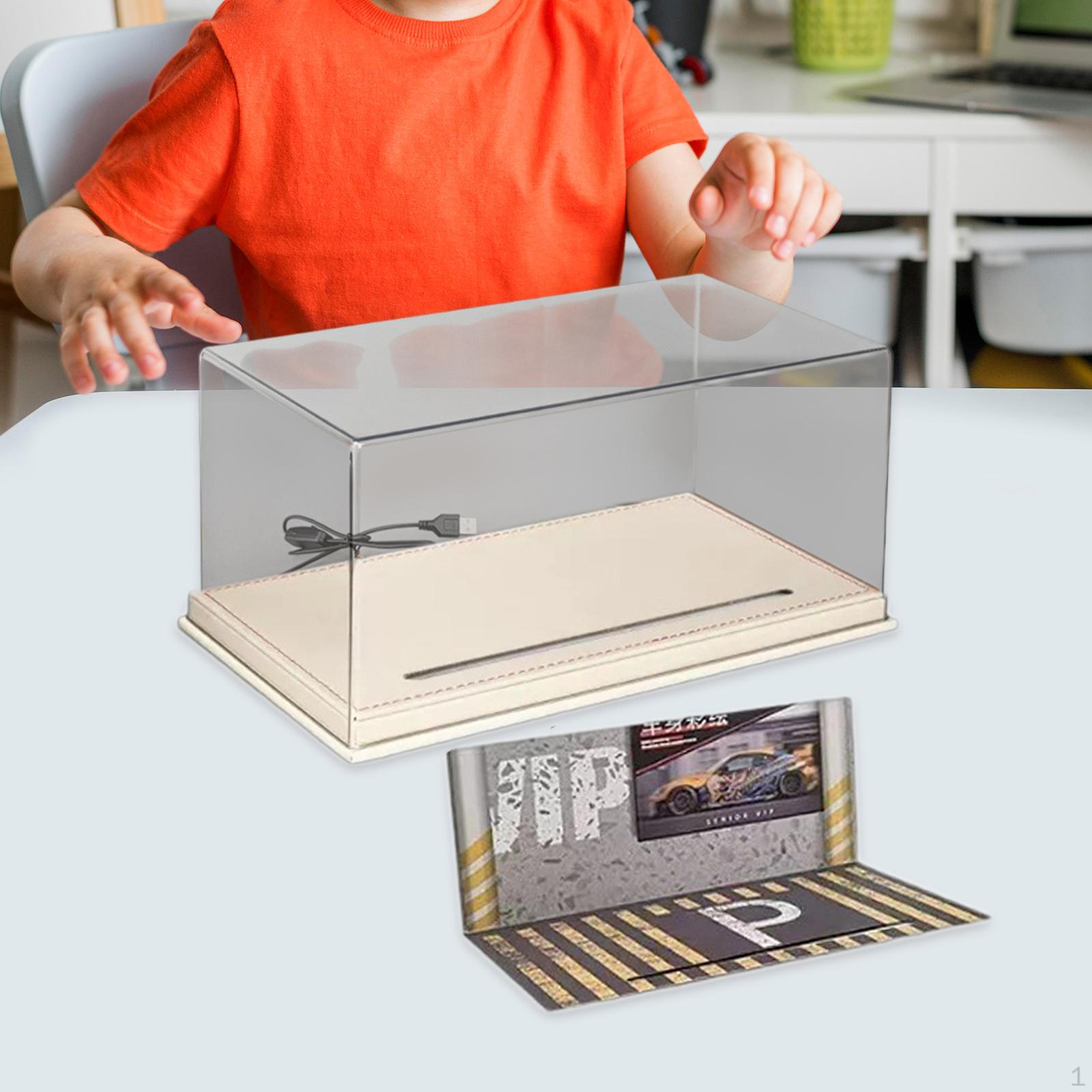 

Масштаб 1/24 литая модель автомобиля витрина настольный декор с подсветкой парковочная сцена для