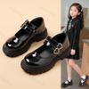 Children Leather Shoes Autumn New Fashion Korean Soft Bottom Anti-slippery Girls Princess Shoes Toddler Performance Shoes