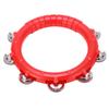 Single Row Hand Bell Smooth Edge Rattles Hand Bells Musical Instrument for ChildrenRed