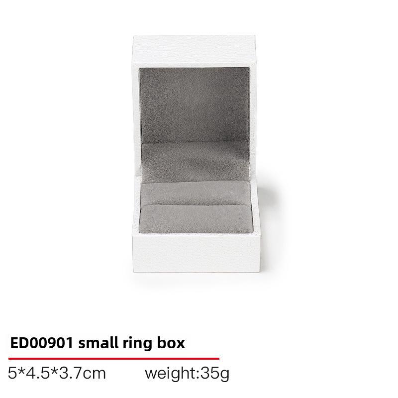 Cutie de bijuterii din piele de înaltă calitate pentru inele, brățări și coliere