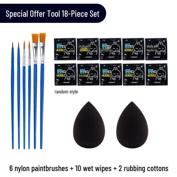 Haiter Glow-in-the-Dark DIY Paint Set for Kids - Fluorescent Paint for Clothes and Shoes