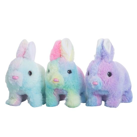 

Имитация ходьбы кролика Электронный питомец Плюшевая игрушка для малыша Интерактивный ползающий Красочный плюшевый кролик Прыгающий Виляющий хвостом Мягкая игрушка Интерактивная