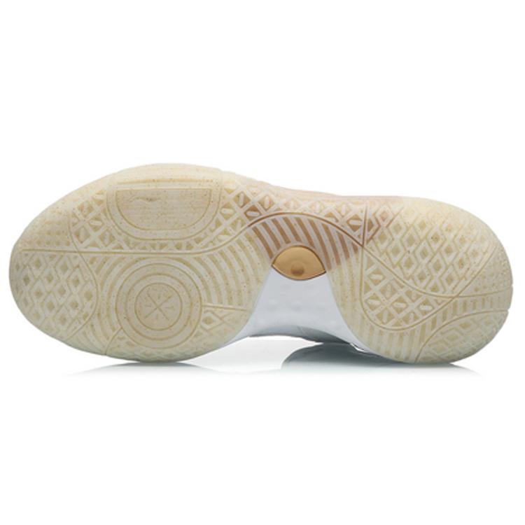 Li Ning All City 8 All City Dämpfung Rutschfest Abriebfest Rückprall Niedriger Schaft Basketballschuhe Herren Weiß ABAQ069-4