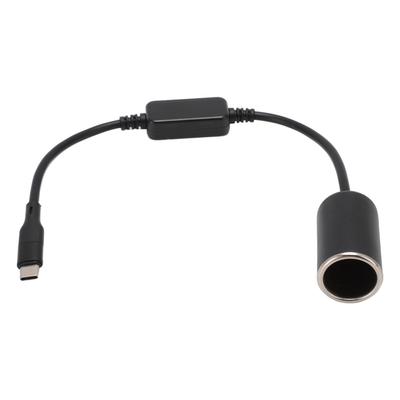 Adaptateur USB C vers Allume-cigare Type C Mâle 5V vers 12V Adaptateur de Prise Allume-cigare pour Tableau de Bord