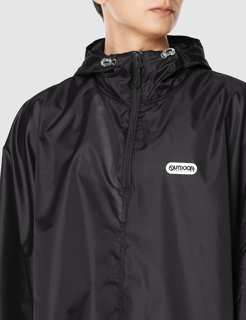 Outdoor Products Rain Poncho, Size L, Black