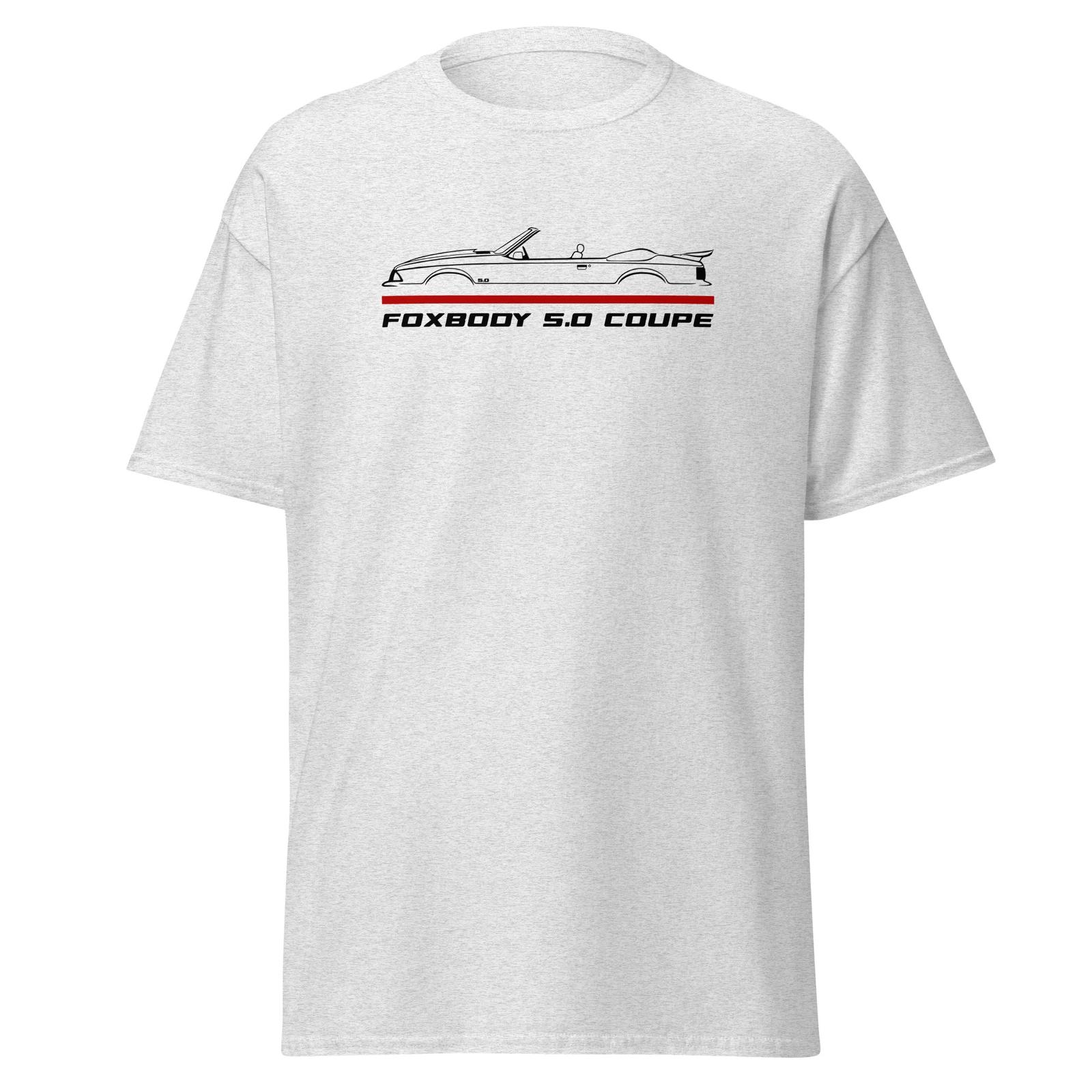 Premium T-Shirt For Ford Mustang Foxbody 5.0 Coupe Car Fans Birthday Gift Tee 2XL