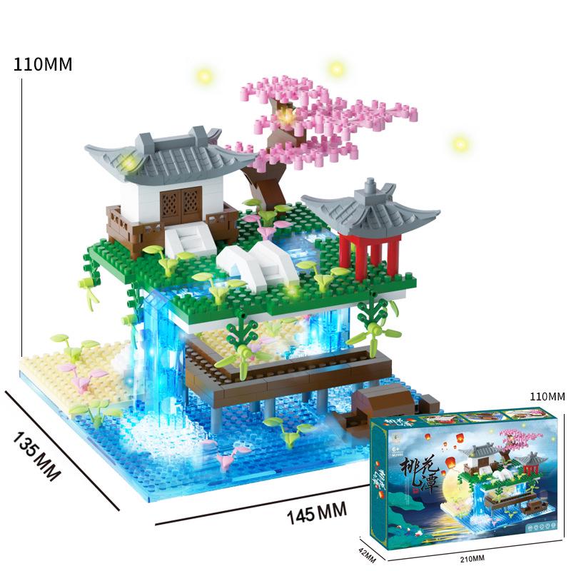 Compatible with Sakura Tree House & Peach Blossom House Micro-Particle Building Block Educational Toy